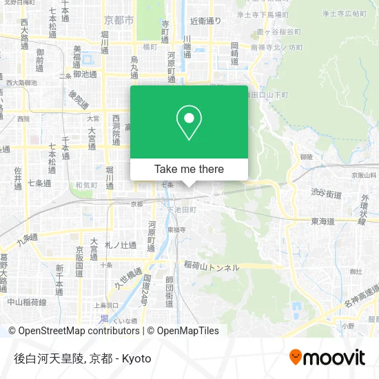 後白河天皇陵 map