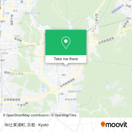 椥辻東浦町 map