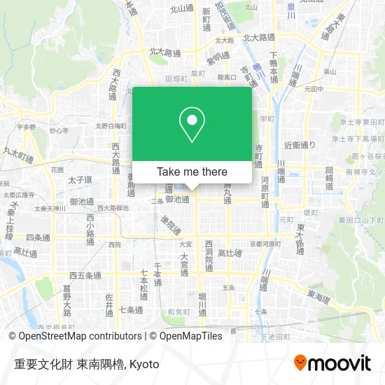 Important Cultural Property Southeast Corner Turret map