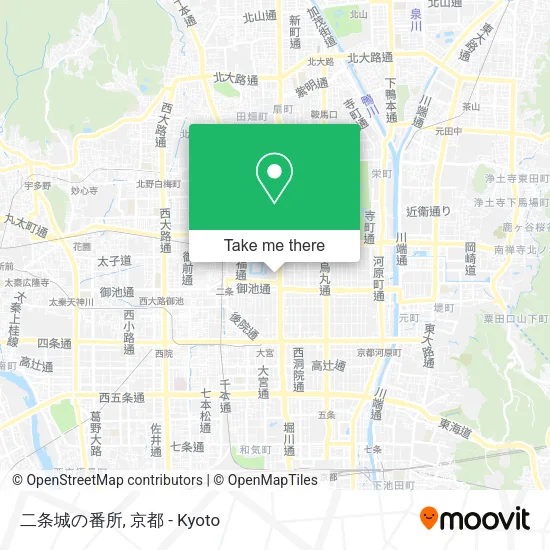 二条城の番所 map