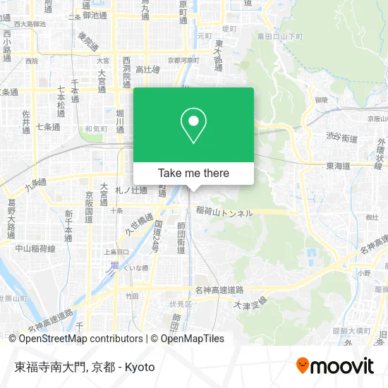 Tofukuji South Gate map