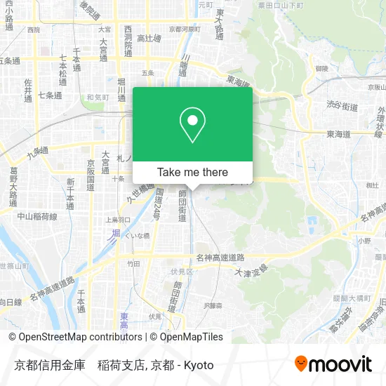 京都信用金庫　稲荷支店 map