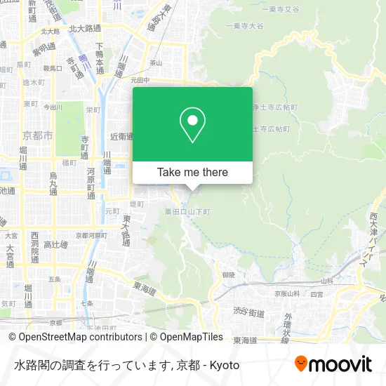 水路閣の調査を行っています map