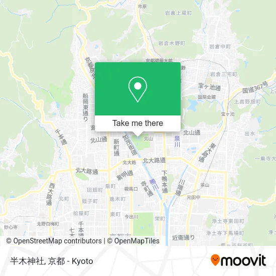 半木神社 map