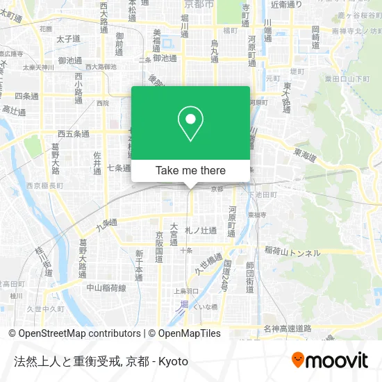 法然上人と重衡受戒 map