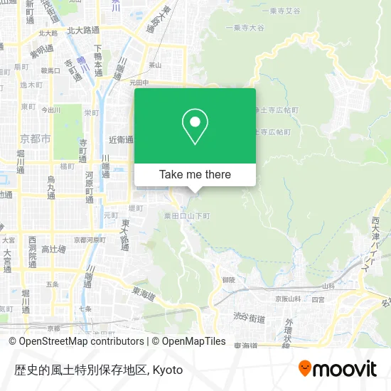 歴史的風土特別保存地区 map