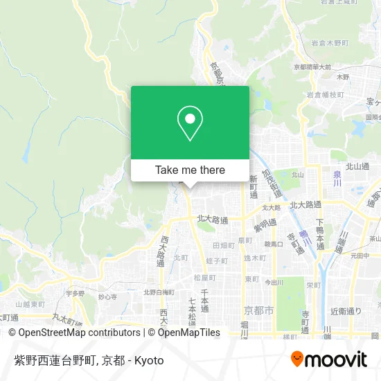 紫野西蓮台野町 map