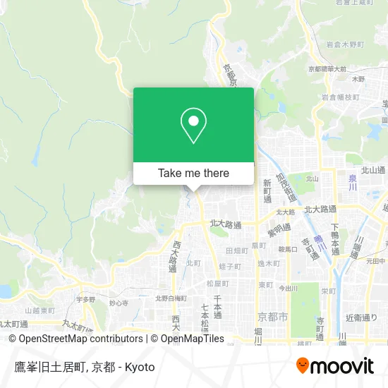 鷹峯旧土居町 map