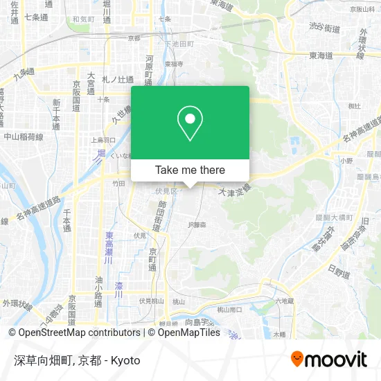深草向畑町 map