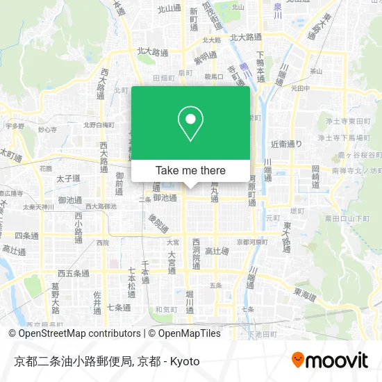 京都二条油小路郵便局 map