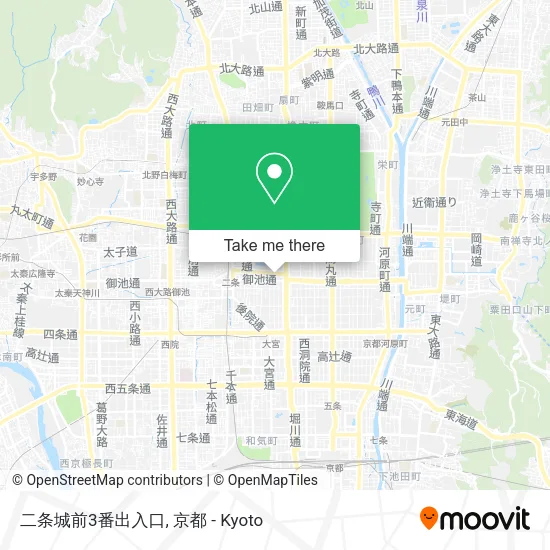 二条城前3番出入口 map