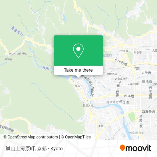 嵐山上河原町 map