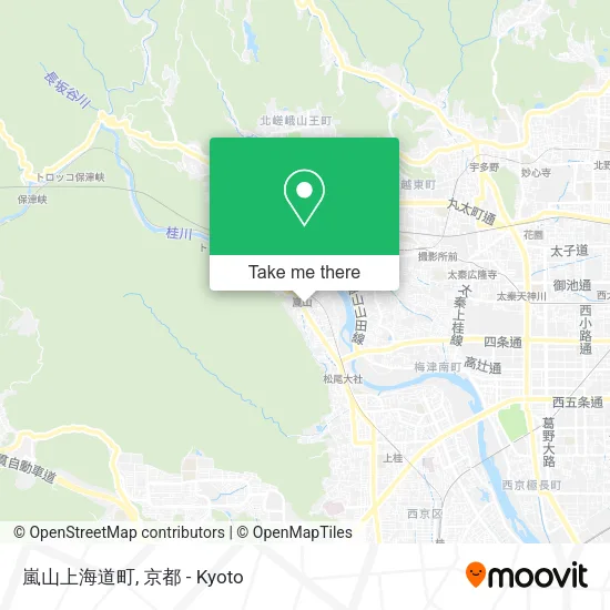 嵐山上海道町 map