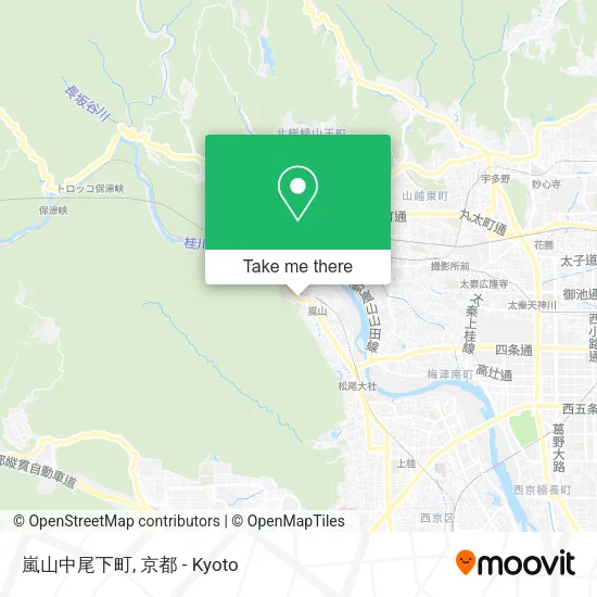 嵐山中尾下町 map