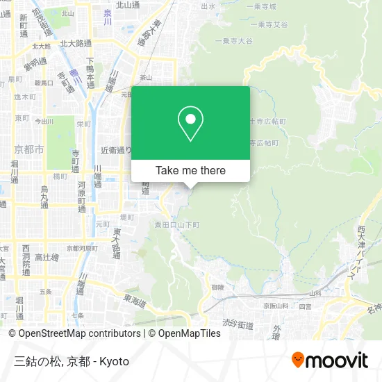 三鈷の松 map