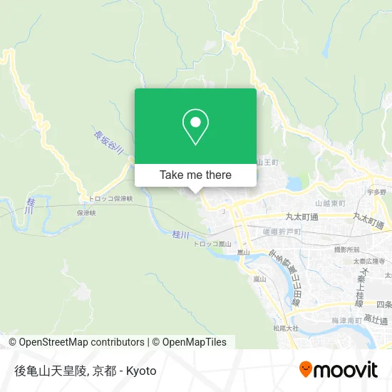 後亀山天皇陵 map