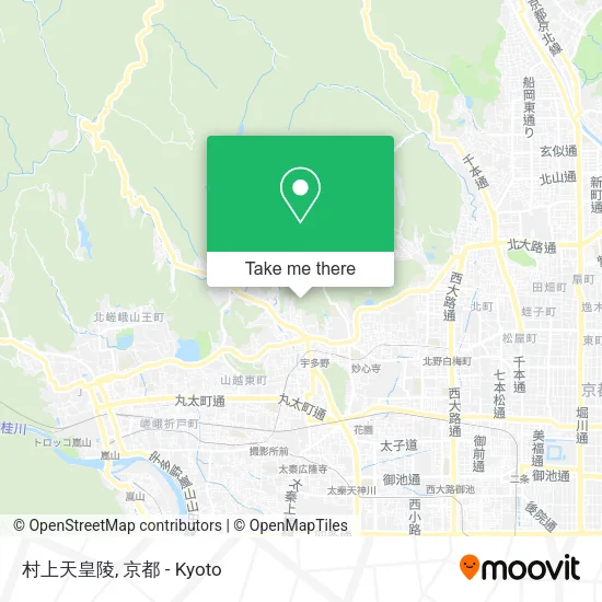 村上天皇陵 map