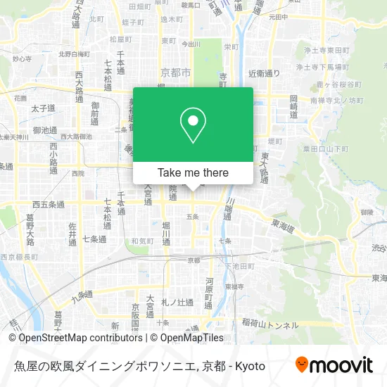 魚屋の欧風ダイニングポワソニエ map