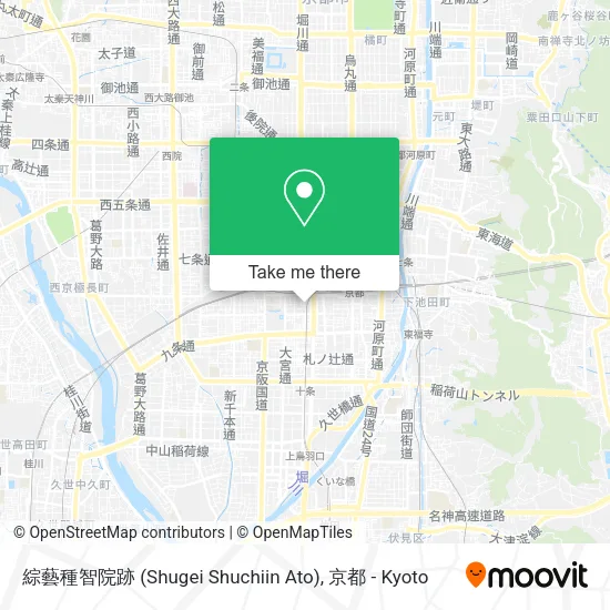 綜藝種智院跡 (Shugei Shuchiin Ato) map
