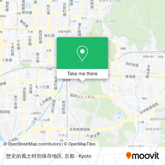 歴史的風土特別保存地区 map
