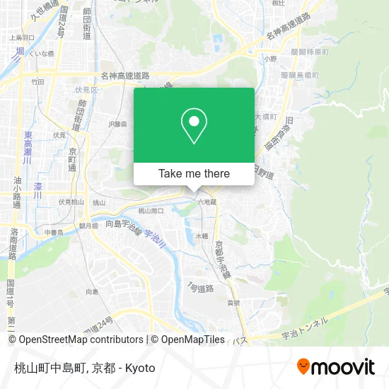 桃山町中島町 map