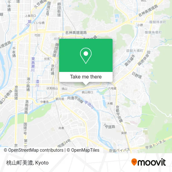 Momoyama Town Mino map