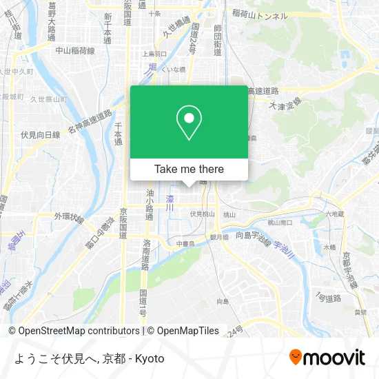 ようこそ伏見へ map