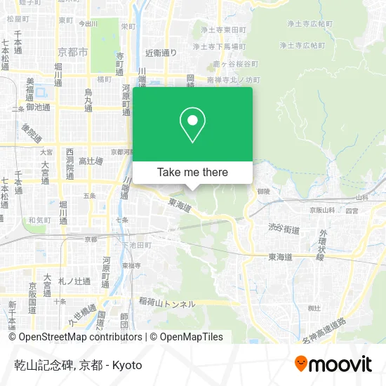 Inui Mountain Memorial map