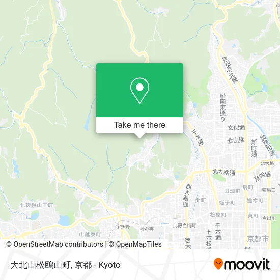 大北山松鴎山町 map
