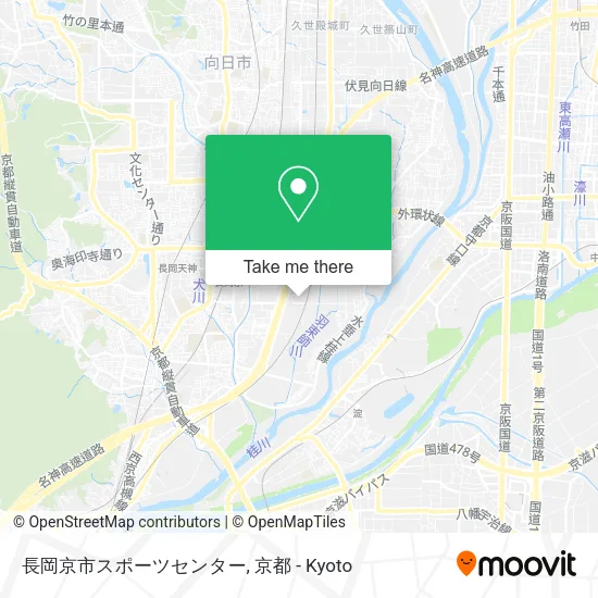 長岡京市スポーツセンター map