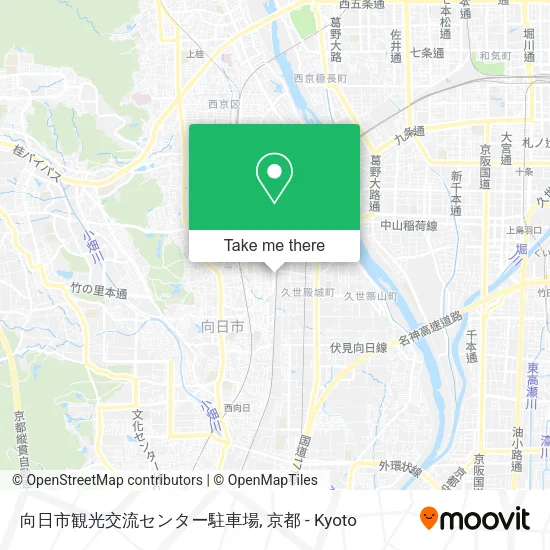 向日市観光交流センター駐車場 map