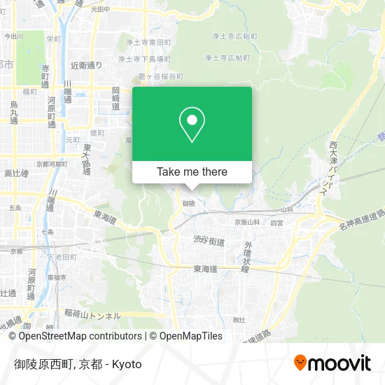御陵原西町 map
