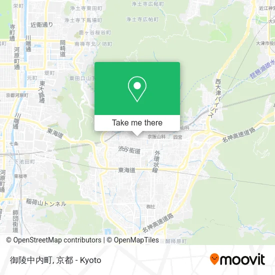 御陵中内町 map
