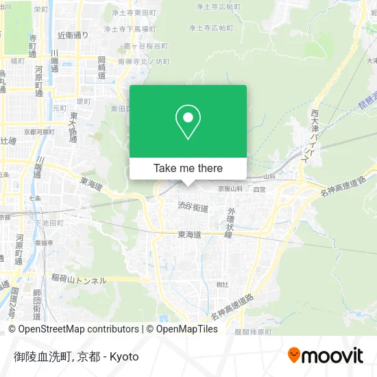御陵血洗町 map