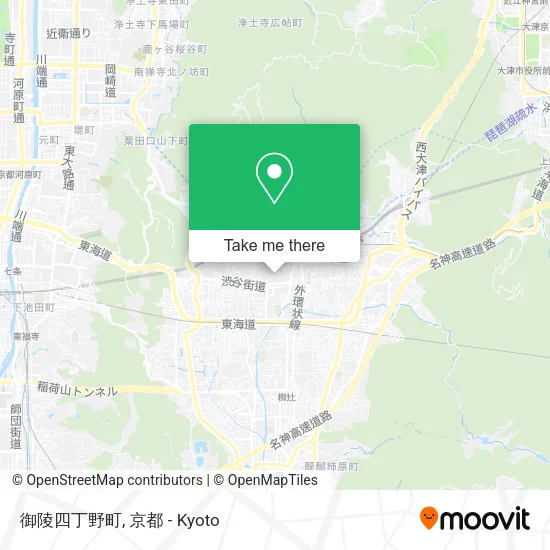 御陵四丁野町 map