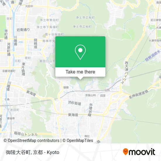 御陵大谷町 map