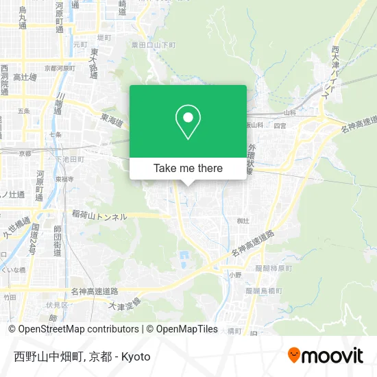 Nishiyama Nakahata Town map