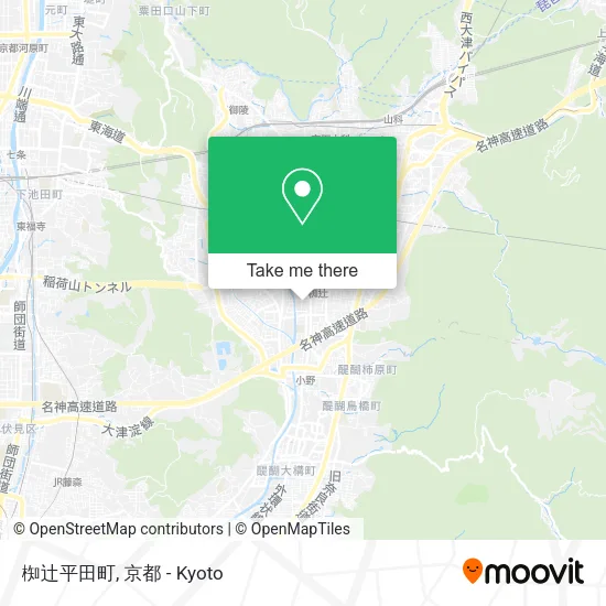 椥辻平田町 map