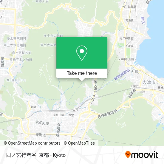 四ノ宮行者谷 map