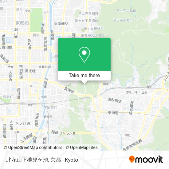 北花山下稚児ケ池 map