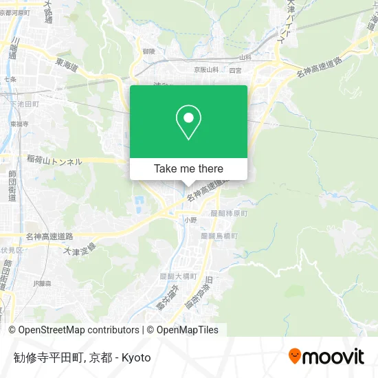 勧修寺平田町 map
