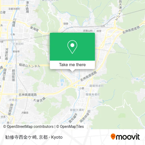 勧修寺西金ケ崎 map