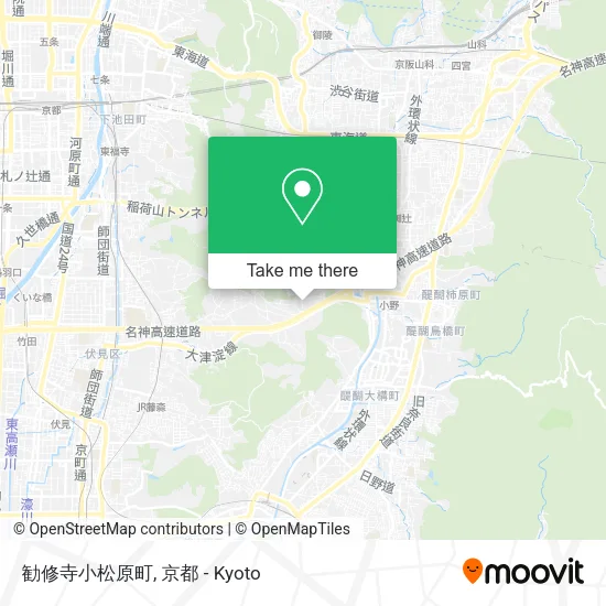 勧修寺小松原町 map