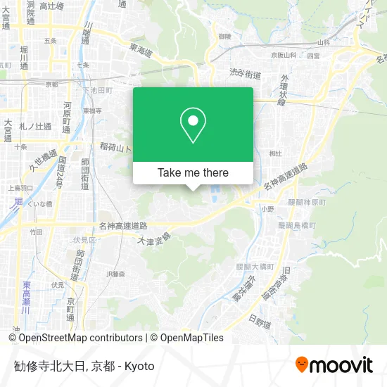 勧修寺北大日 map
