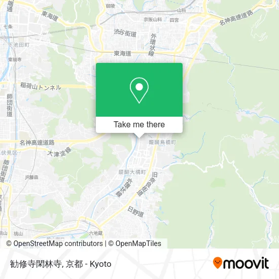勧修寺閑林寺 map