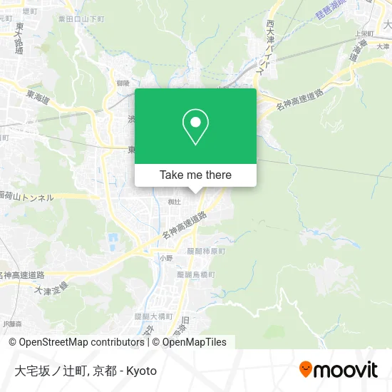 Oya Sakanotsuji Town map