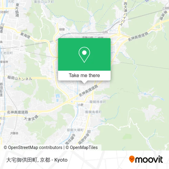 大宅御供田町 map