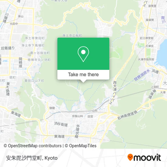 安朱毘沙門堂町 map