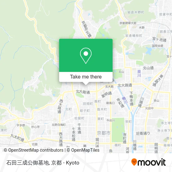 石田三成公御墓地 map