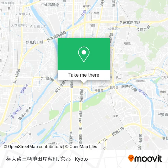 横大路三栖池田屋敷町 map